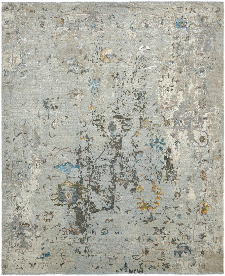 2' x 3' Transitional Hand-Knotted Silk rug, Rug #KD11400