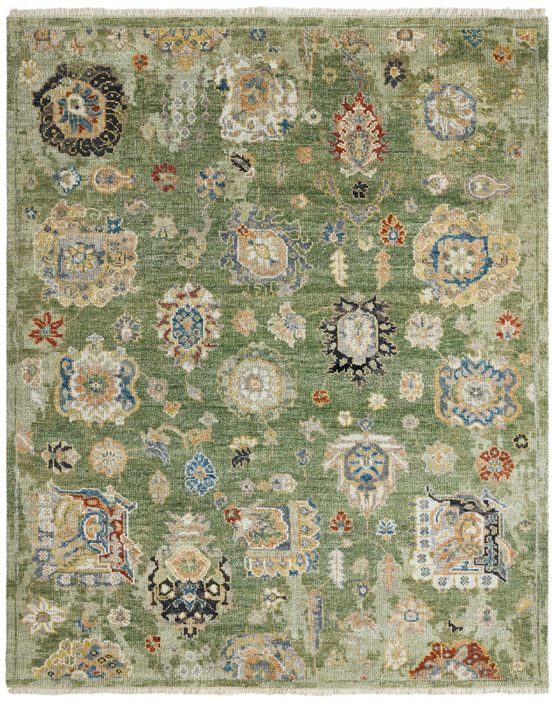 2' x 3' Transitional Hand-Knotted Silk rug, Rug #AM10090