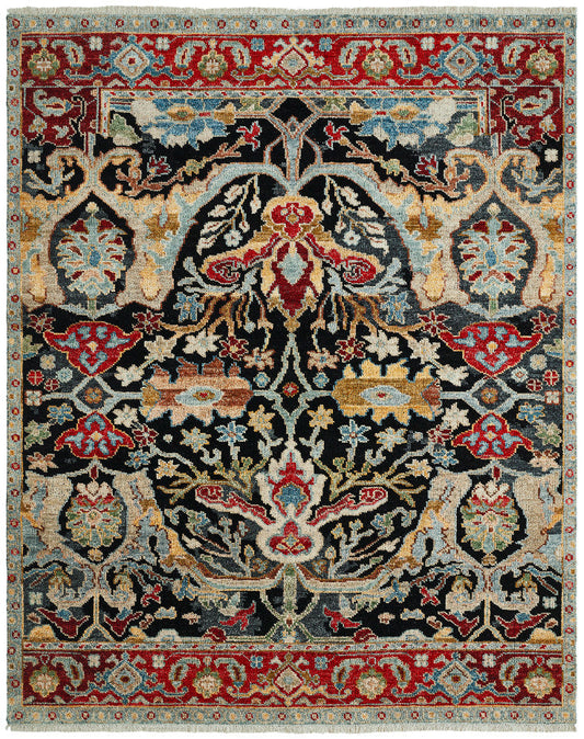 2' x 3' Transitional Hand-Knotted Silk rug, Rug #AM10110