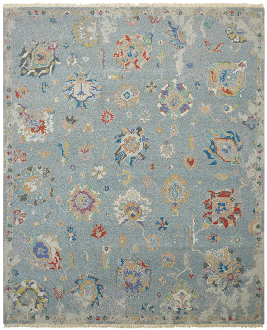 2' x 3' Transitional Hand-Knotted Wool rug, Rug #SK11810