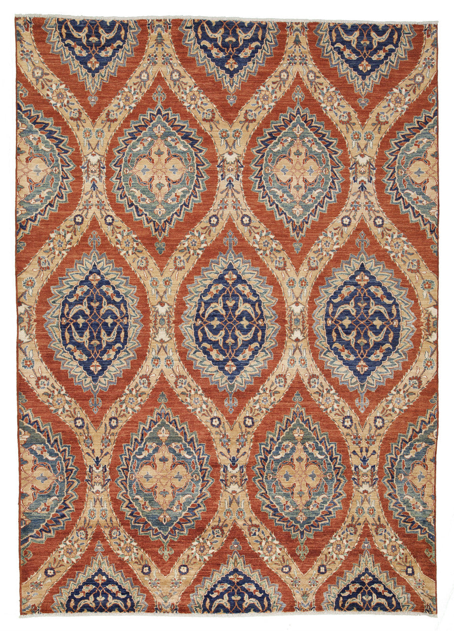 9x12 Tribal Hand-Knotted Wool rug, Rug #RA39633