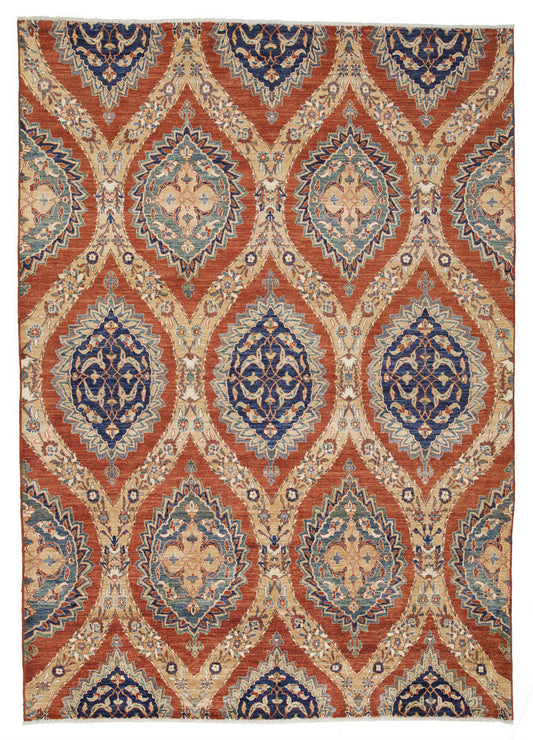 9x12 Tribal Hand-Knotted Wool rug, Rug #RA39633