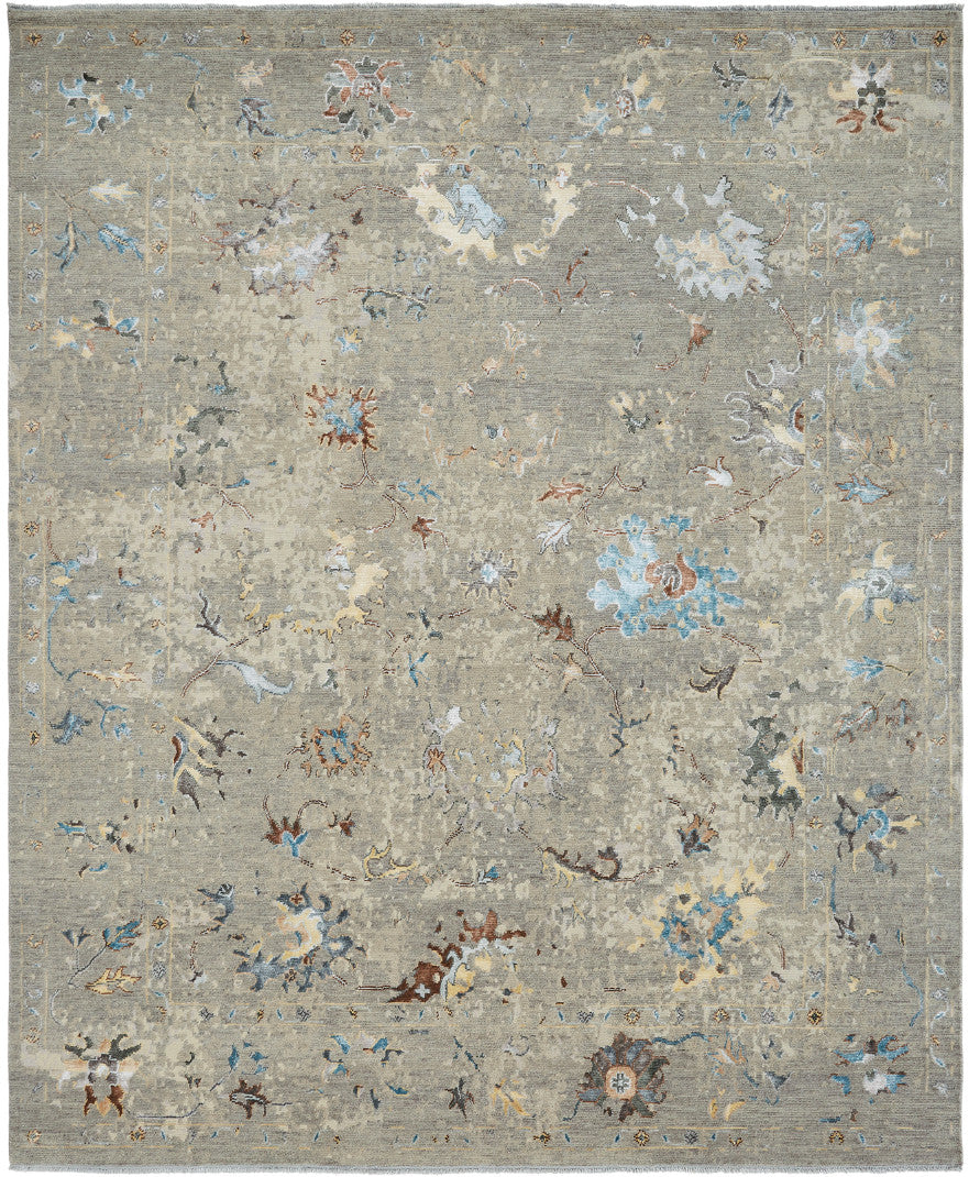 2' x 3' Transitional Hand-Knotted Silk rug, Rug #KD11450