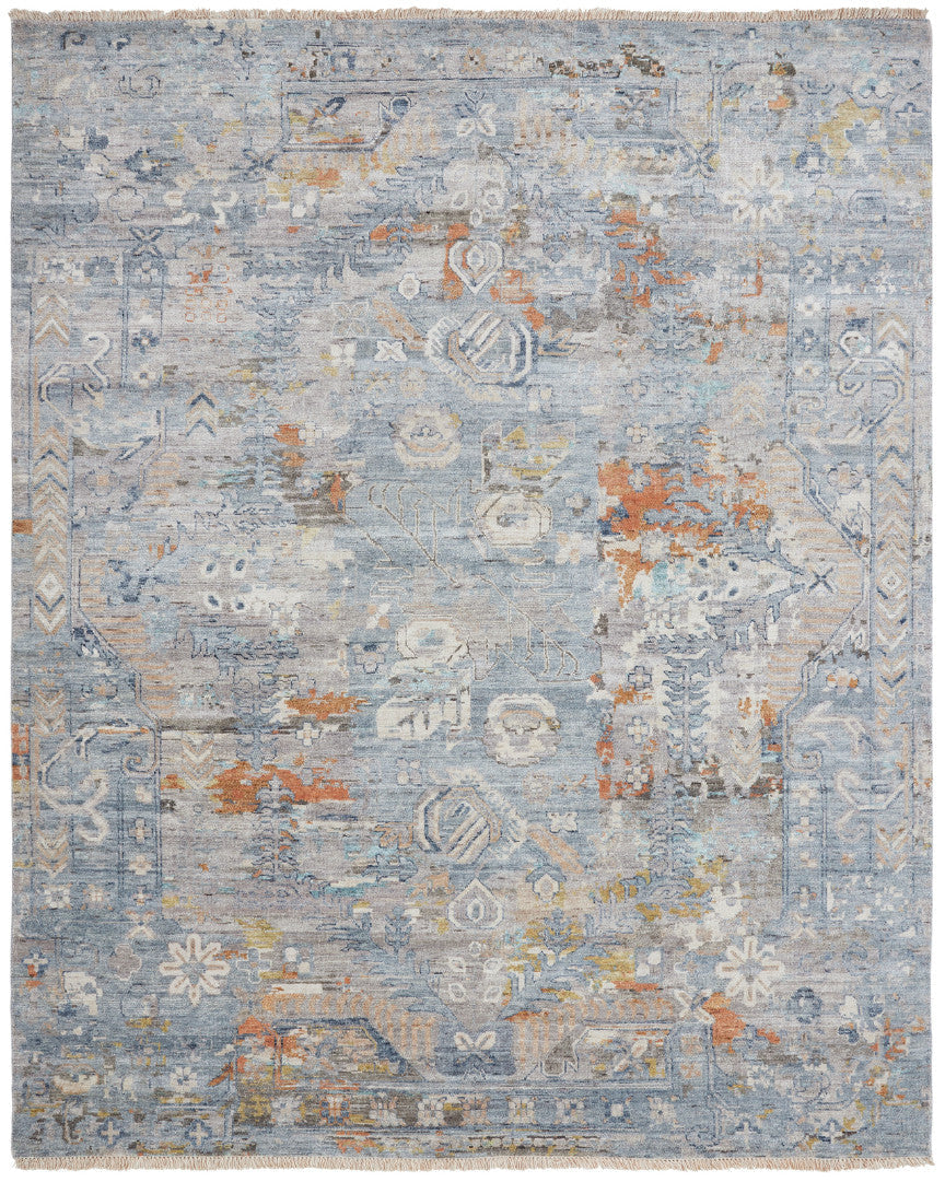 2' x 3' Transitional Hand-Knotted Silk rug, Rug #KH3460