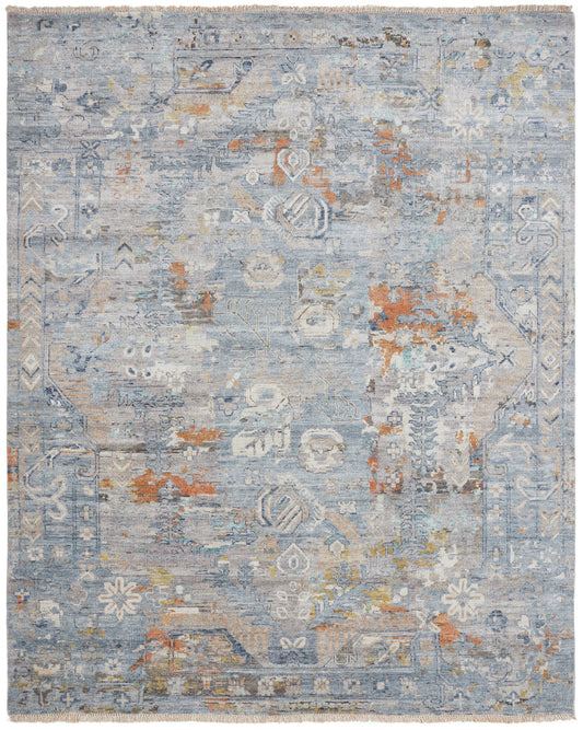 2' x 3' Transitional Hand-Knotted Silk rug, Rug #KH3460