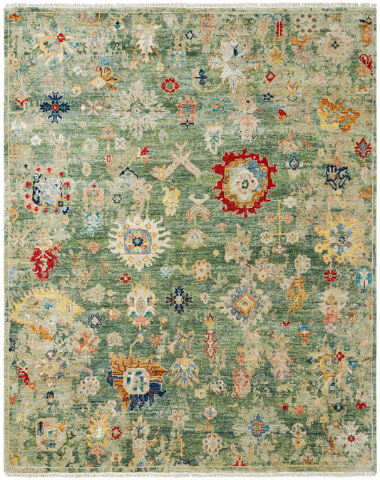 2' x 3' Transitional Hand-Knotted Wool rug, Rug #LA15100