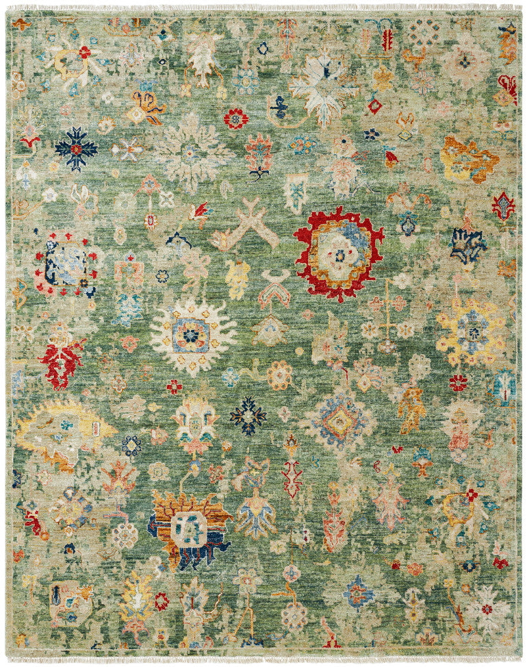 2' x 3' Transitional Hand-Knotted Wool rug, Rug #LA15100