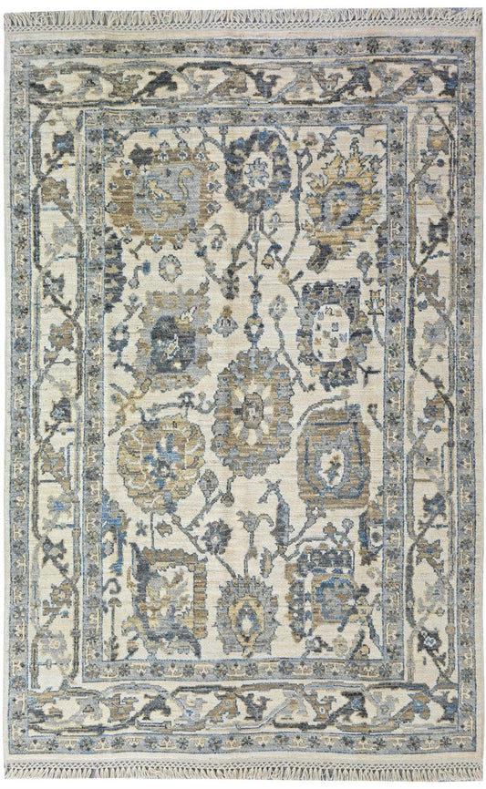 6x9 Oushak Hand-Knotted Wool rug, Rug #RA79998