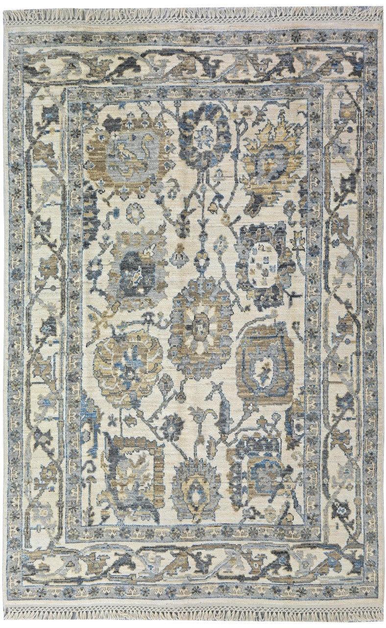 6x9 Oushak Hand-Knotted Wool rug, Rug #RA79998
