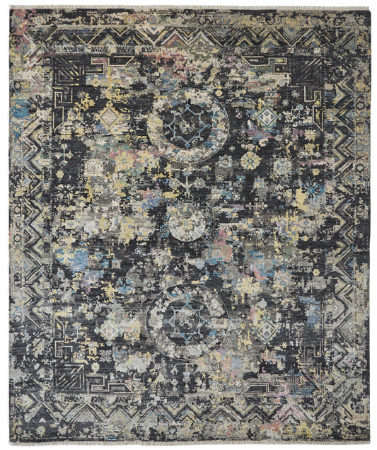 2' x 3' Transitional Hand-Knotted Silk rug, Rug #KH3510