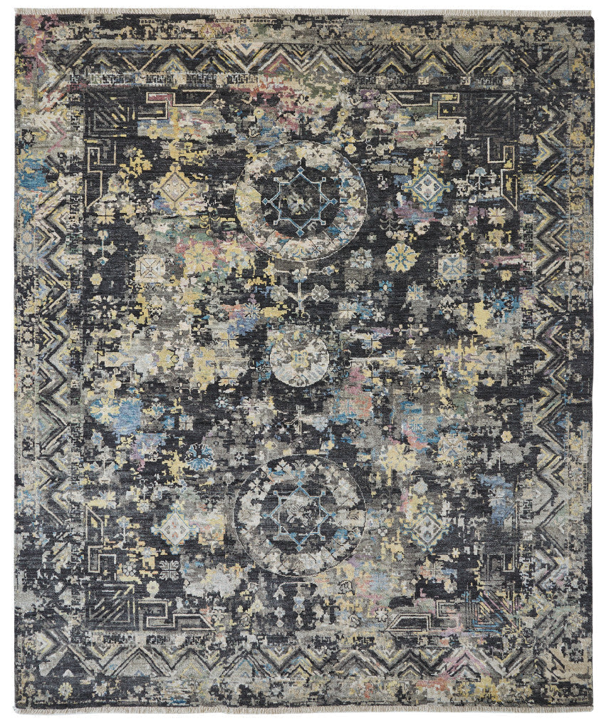 2' x 3' Transitional Hand-Knotted Silk rug, Rug #KH3510