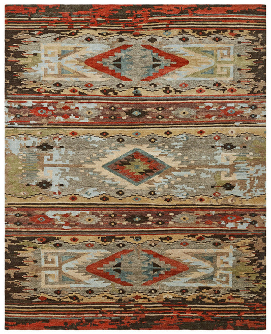 2' x 3' Southwestern Hand-Knotted Wool rug, Rug #MV7340