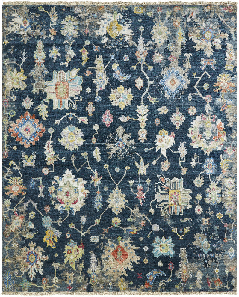 2' x 3' Oushak Hand-Knotted Silk rug, Rug #AK4290