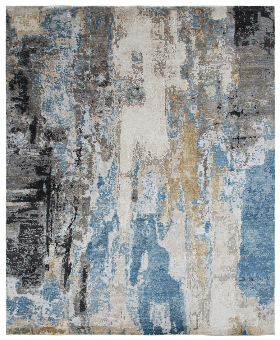 2' x 3' Modern Hand-Knotted Silk rug, Rug #JN3050