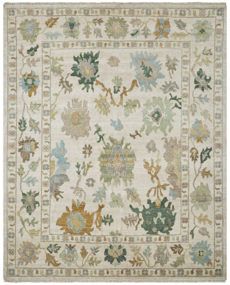 2' x 3' Oushak Hand-Knotted Silk rug, Rug #AA9050