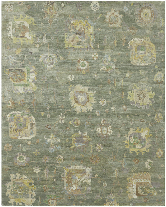 2' x 3' Transitional Hand-Knotted Wool rug, Rug #OB0960