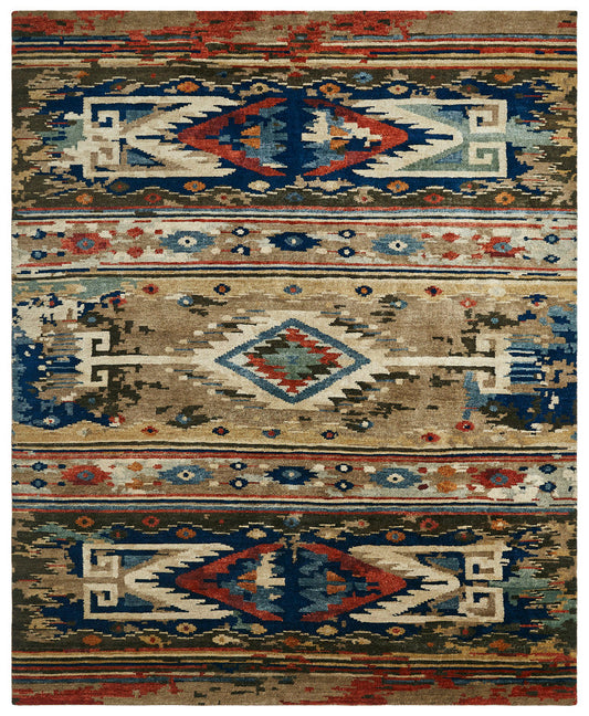 2' x 3' Southwestern Hand-Knotted Wool rug, Rug #MV7330