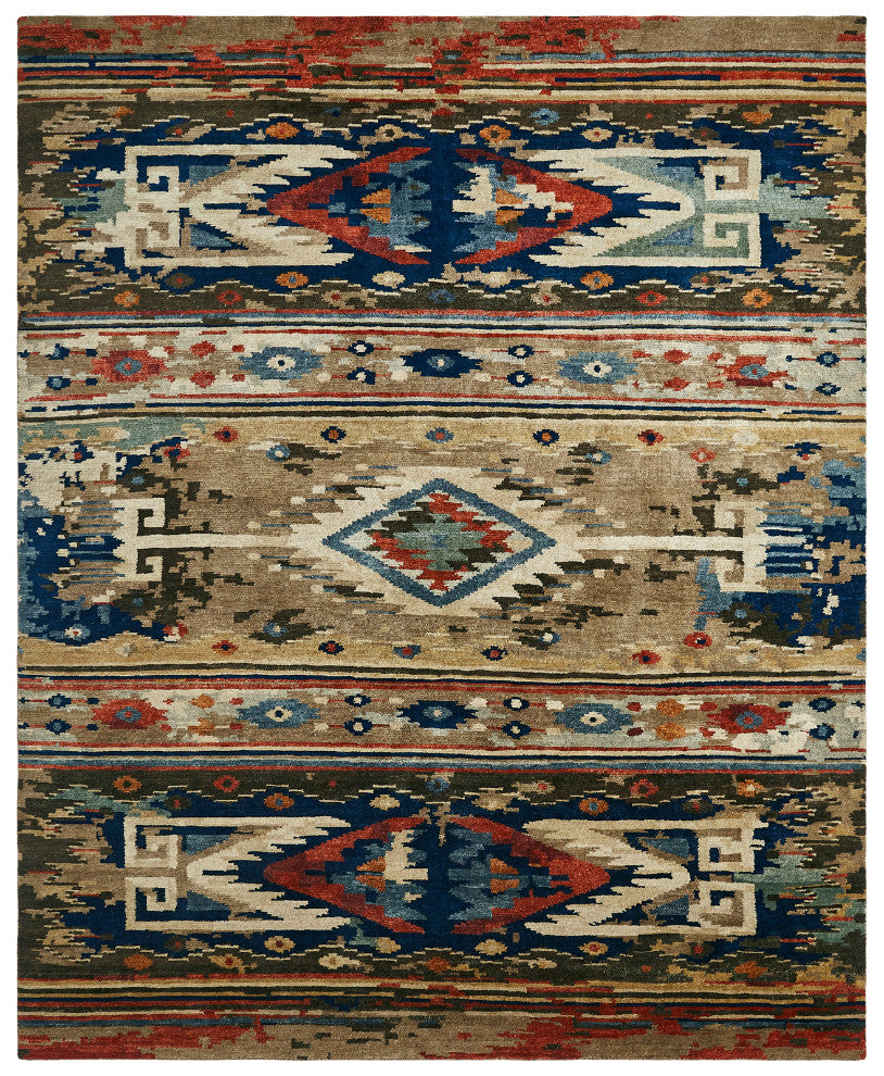 2' x 3' Southwestern Hand-Knotted Wool rug, Rug #MV7330