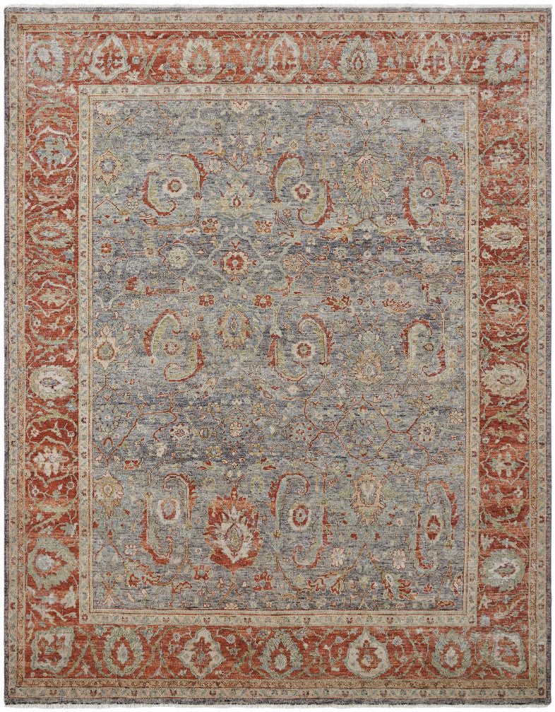 2' x 3' Transitional Hand-Knotted Wool rug, Rug #LR8130