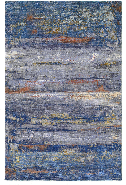 6x10 Modern Hand-Knotted Silk rug, Rug #RA73960