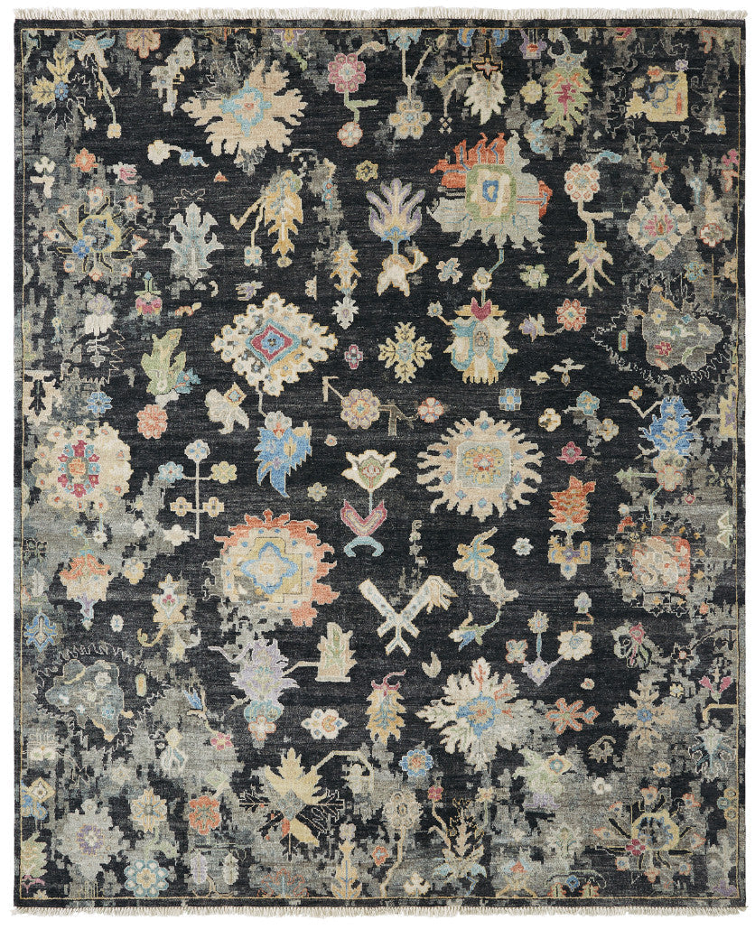 2' x 3' Oushak Hand-Knotted Silk rug, Rug #AK4260