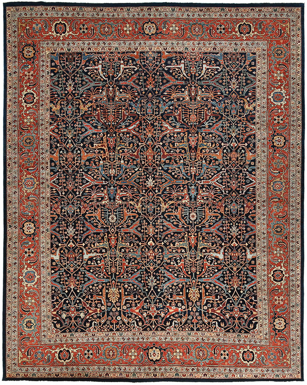 12x15 Heriz Hand-Knotted Wool rug, Rug #RA95216