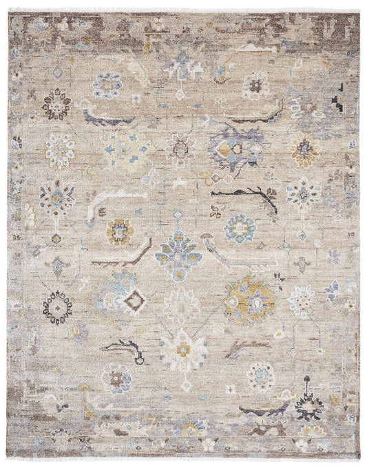 2' x 3' Transitional Hand-Knotted Silk rug, Rug #AM10050