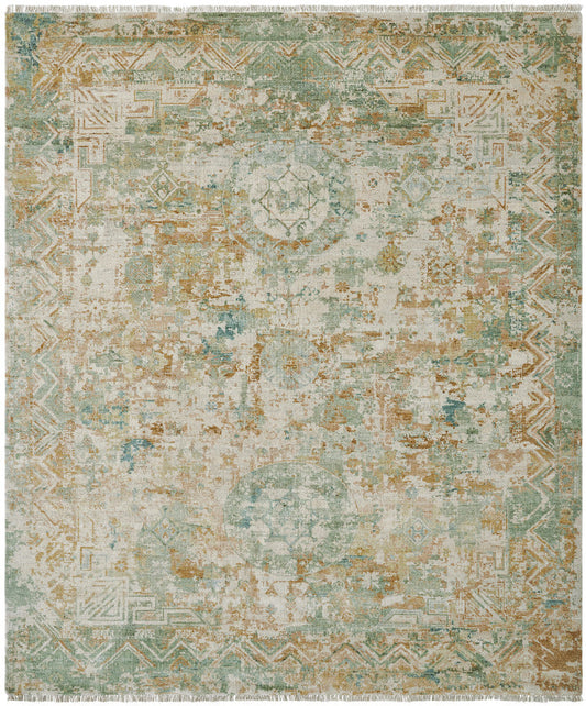 2' x 3' Transitional Hand-Knotted Silk rug, Rug #KH3530