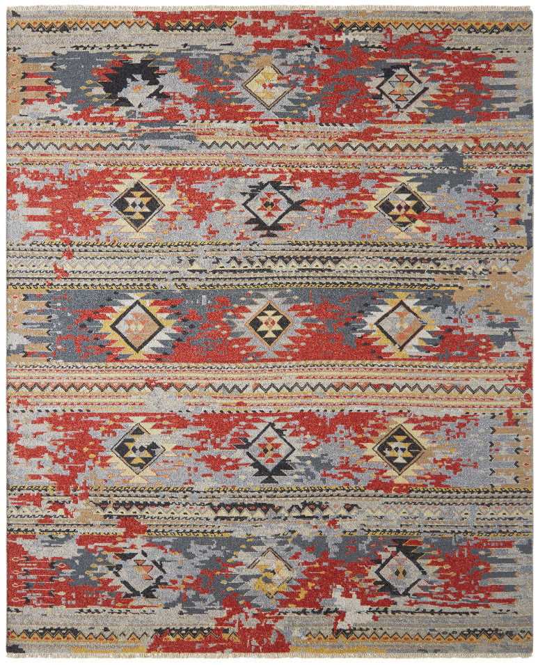2' x 3' Transitional Hand-Knotted Wool rug, Rug #SK11910