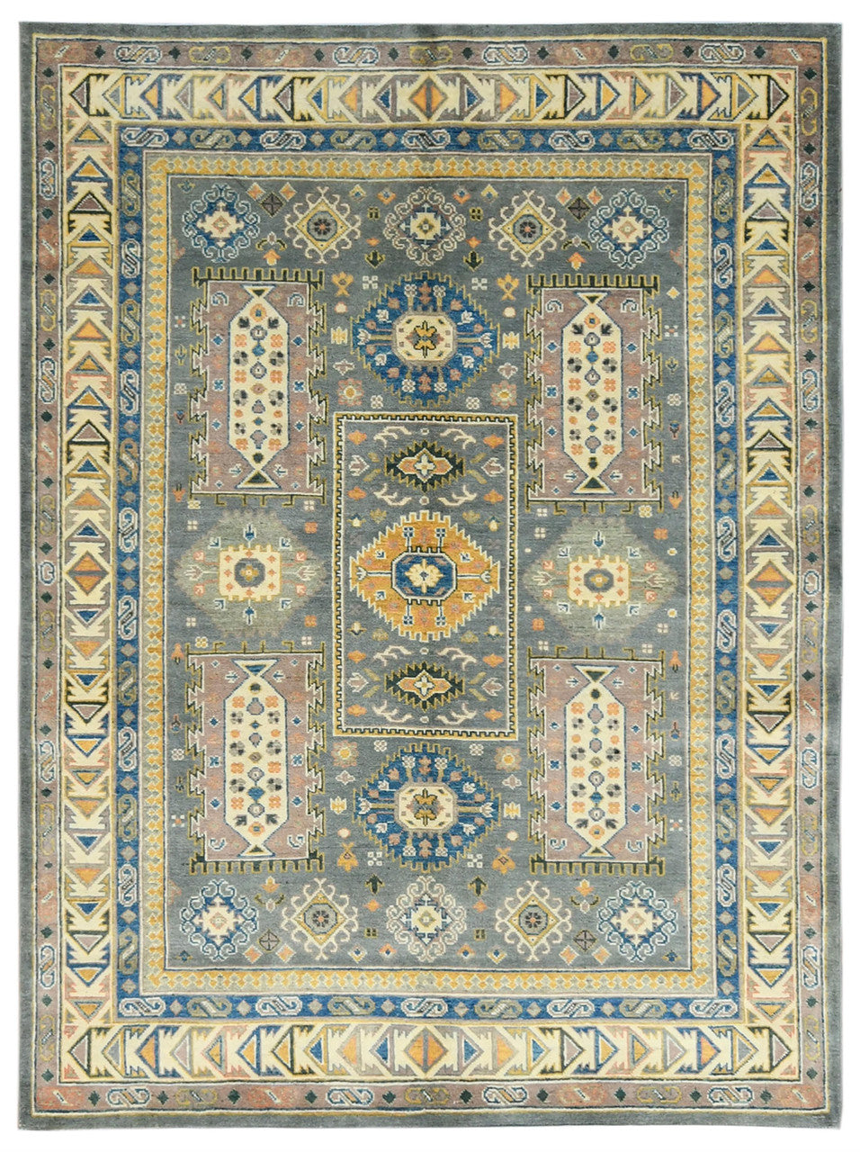 5x7 Tribal Hand-Knotted Wool rug, Rug #RA89117