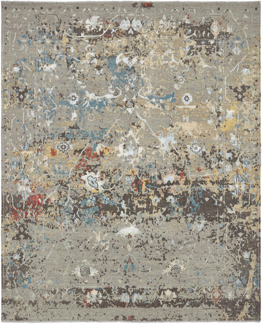 2' x 3' Transitional Hand-Knotted Silk rug, Rug #KD11410
