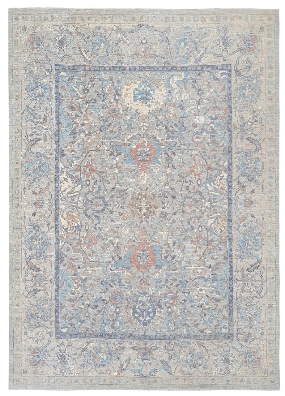 10x14 Oushak Hand-Knotted Wool rug, Rug #RA86239