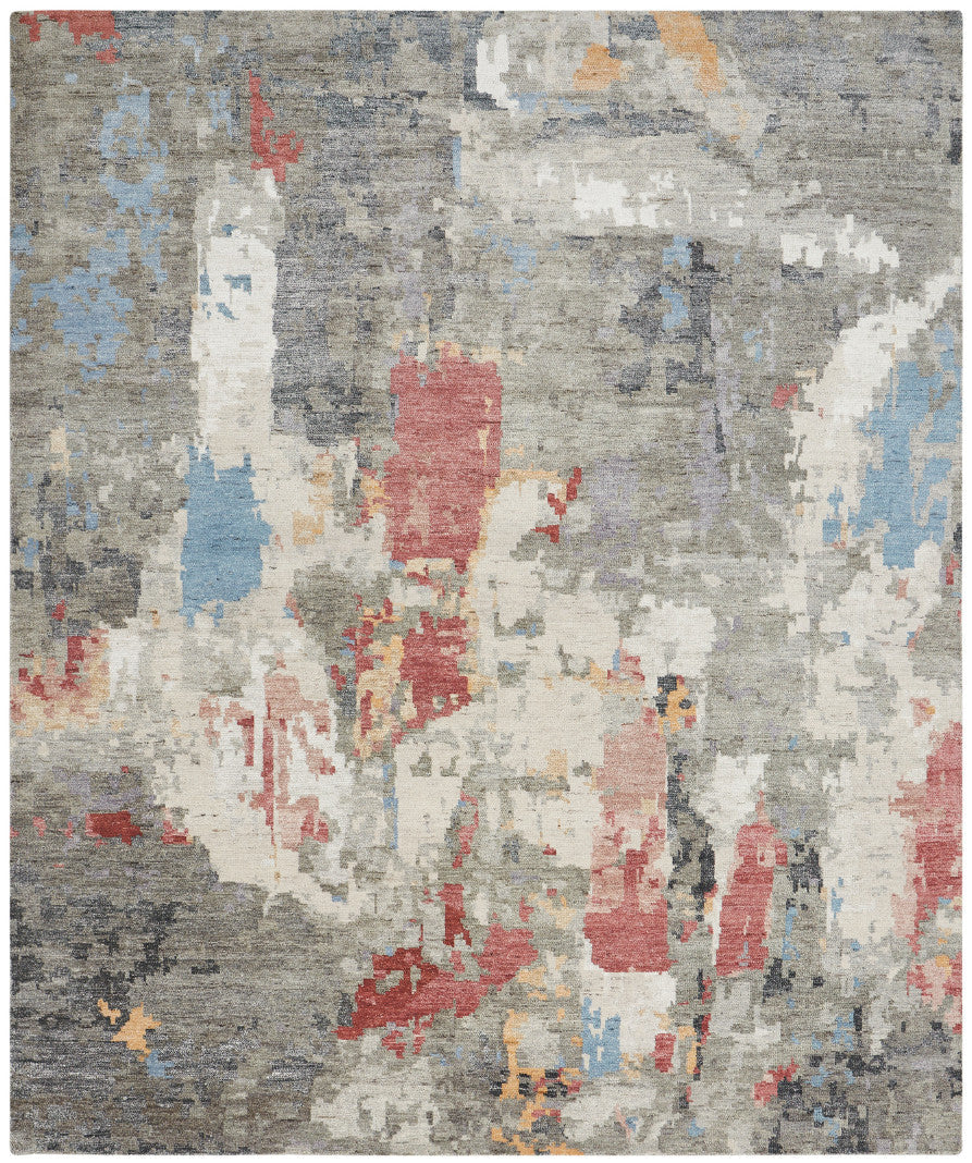 2' x 3' Modern Hand-Knotted Silk rug, Rug #HW9580