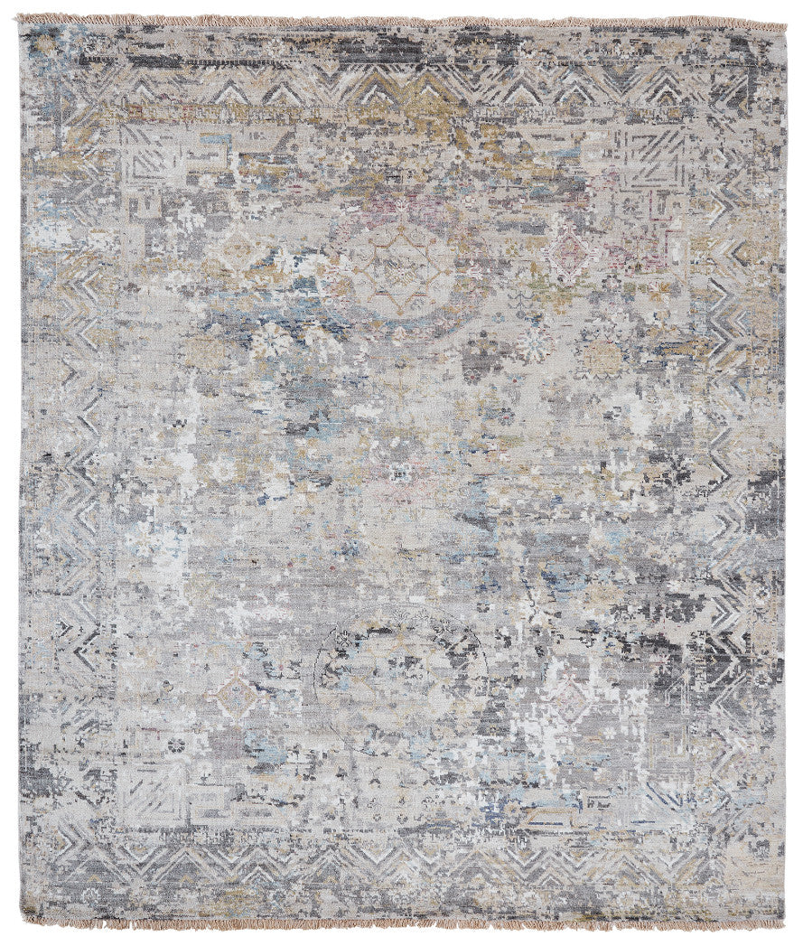 2' x 3' Transitional Hand-Knotted Silk rug, Rug #KH3450