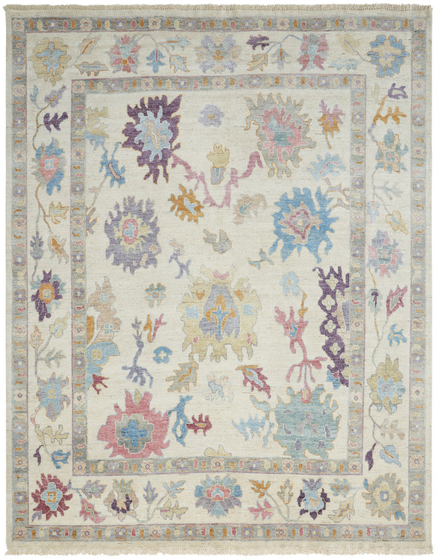2' x 3' Oushak Hand-Knotted Silk rug, Rug #AA8990