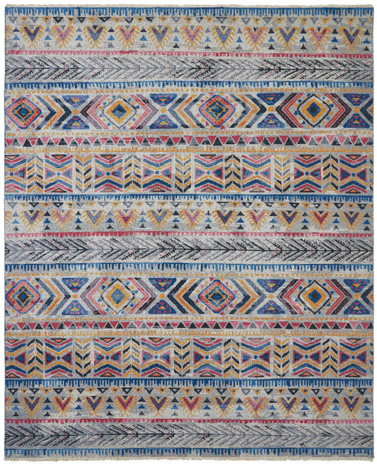 2' x 3' Transitional Hand-Knotted Wool rug, Rug #SK11890