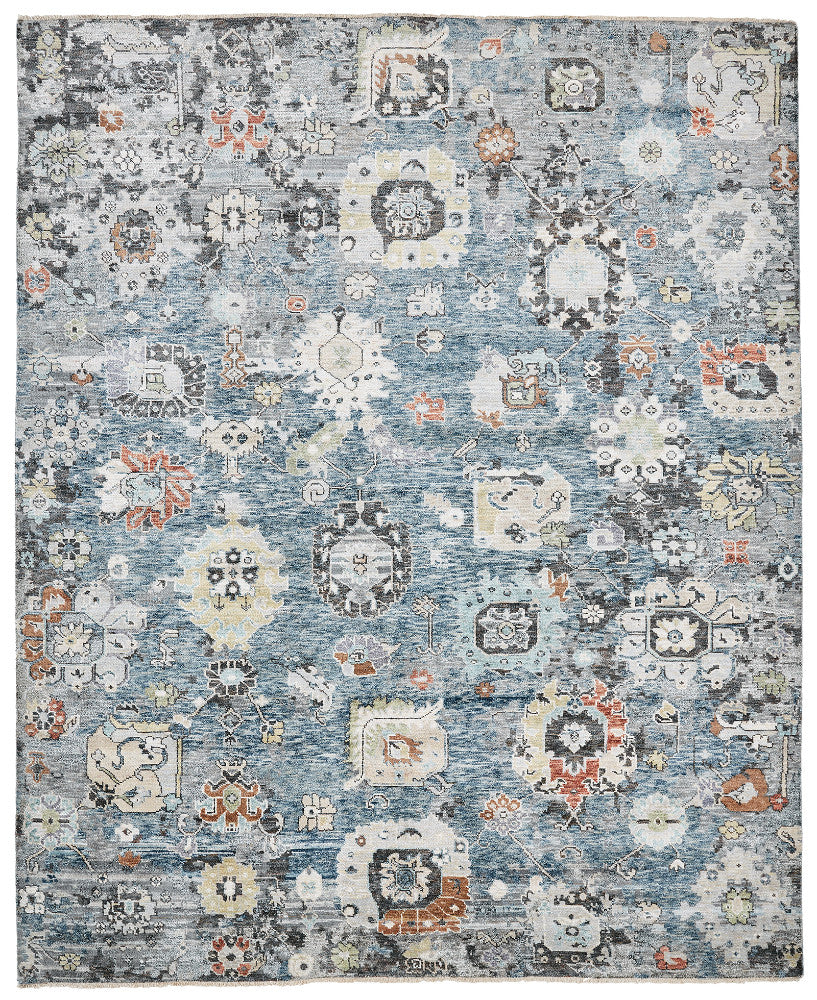 2' x 3' Oushak Hand-Knotted Silk rug, Rug #CR9350