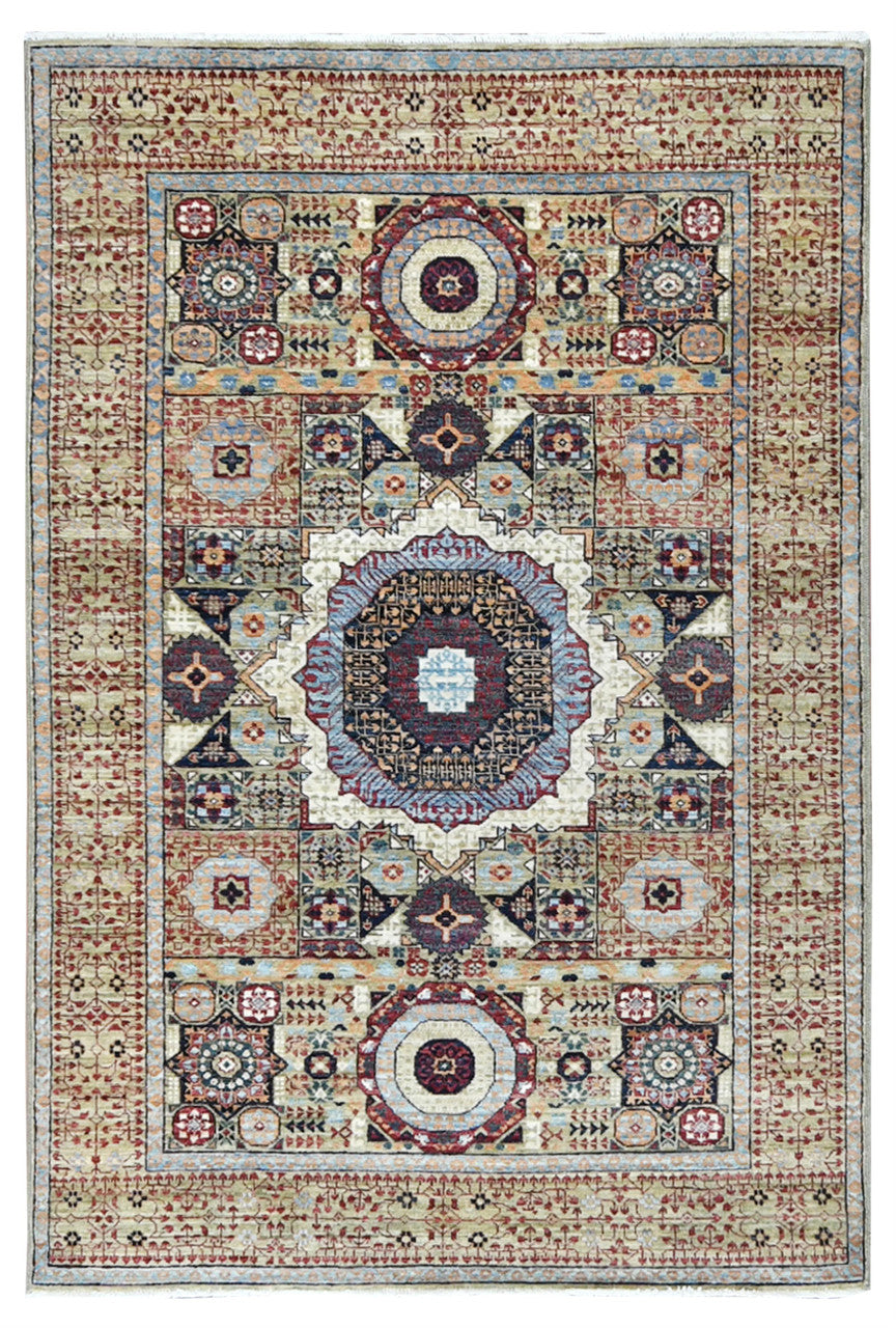 4x6 Traditional Hand-Knotted Wool rug, Rug #RA77012