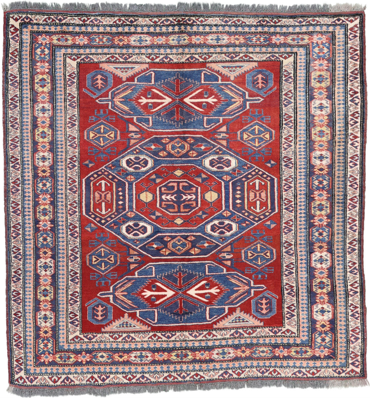 6x6 Tribal Hand-Knotted Wool rug, Rug #RA94162