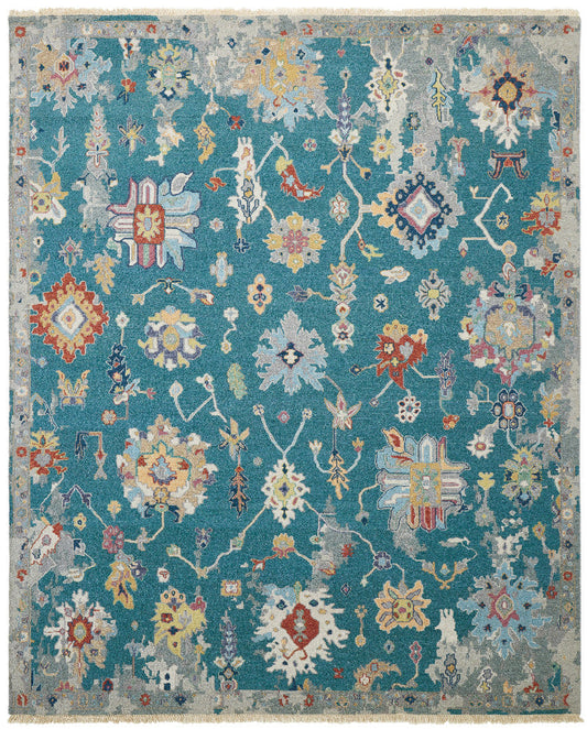 2' x 3' Transitional Hand-Knotted Wool rug, Rug #SK11820