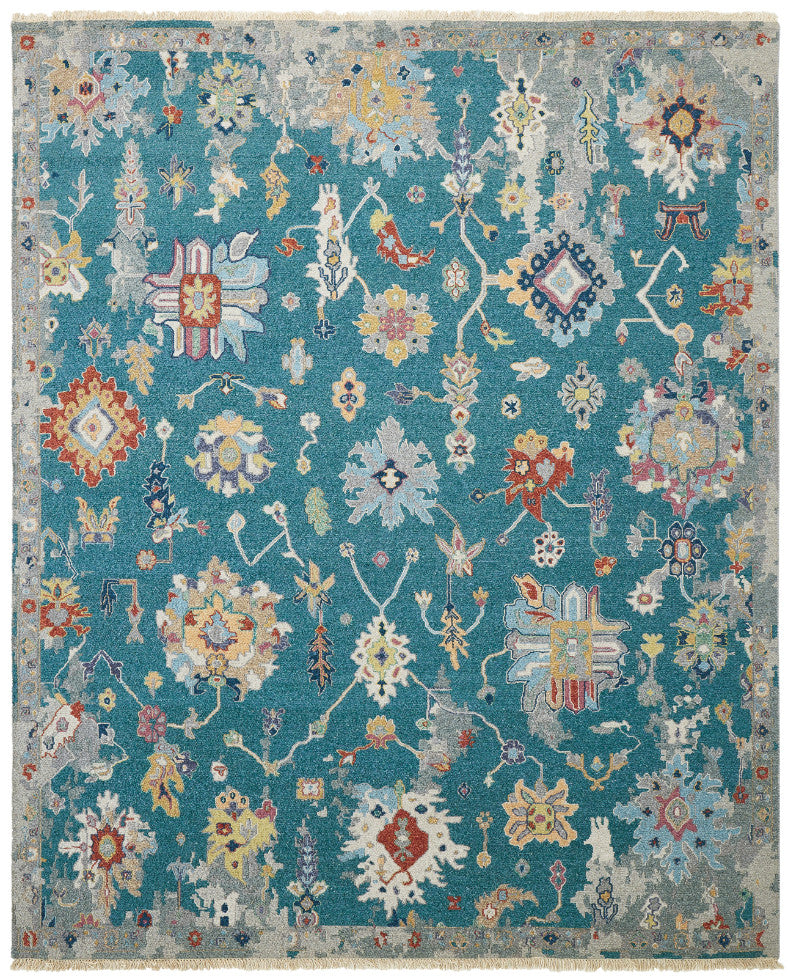 2' x 3' Transitional Hand-Knotted Wool rug, Rug #SK11820