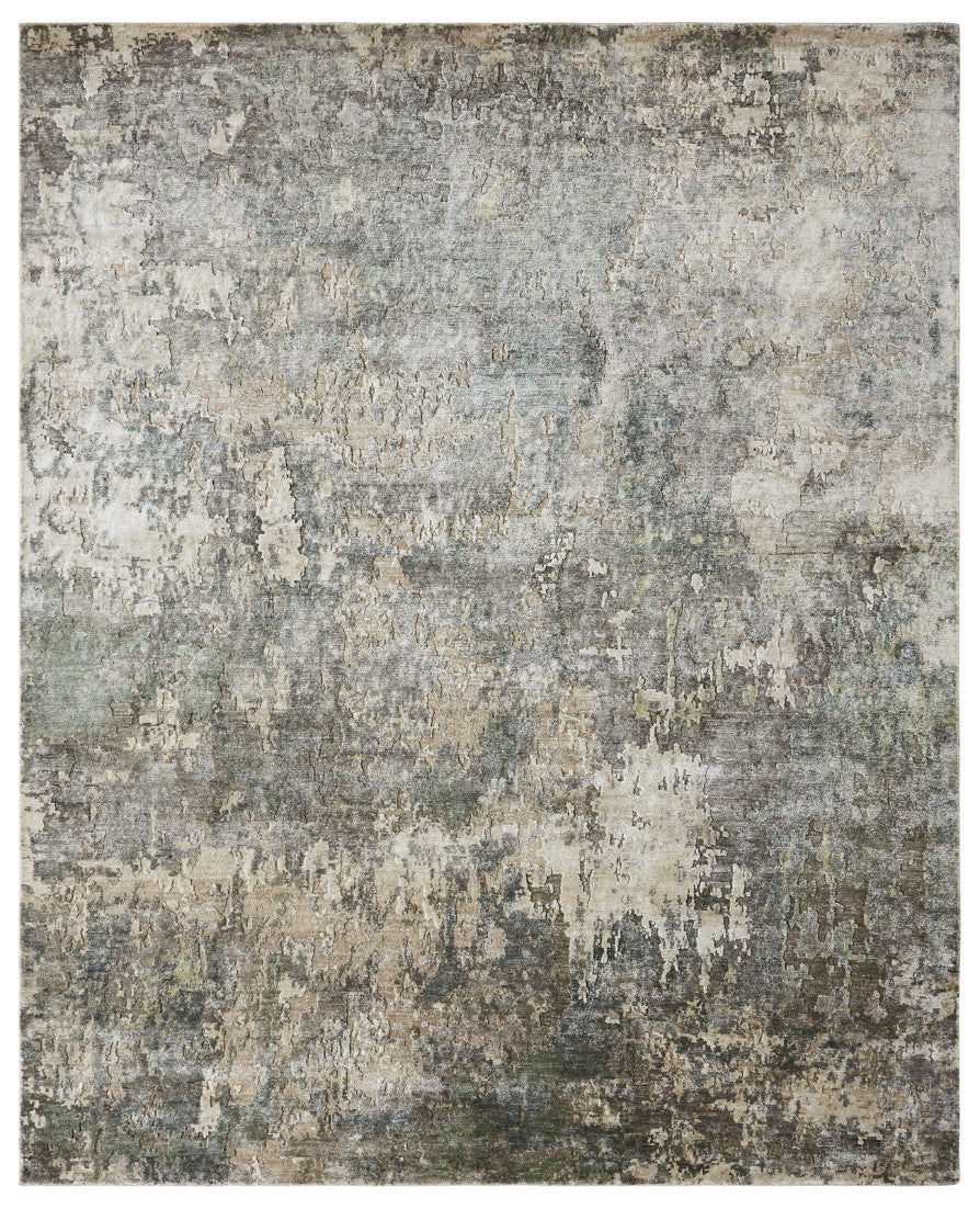 2' x 3' Modern Hand-Knotted Silk rug, Rug #JN3020