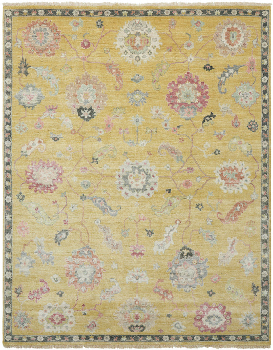 2' x 3' Oushak Hand-Knotted Silk rug, Rug #AA9030