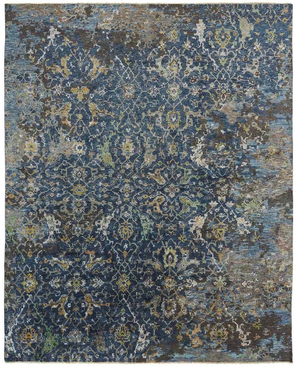 2' x 3' Oushak Hand-Knotted Silk rug, Rug #CR9330