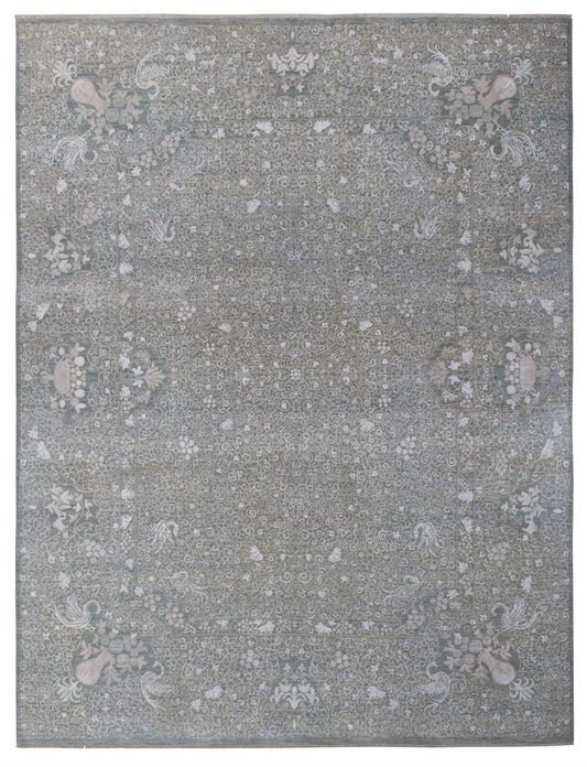 8x10 Oushak Hand-Knotted Silk rug, Rug #RA50214