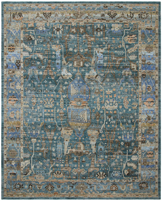 2' x 3' Transitional Hand-Knotted Silk rug, Rug #KT13640