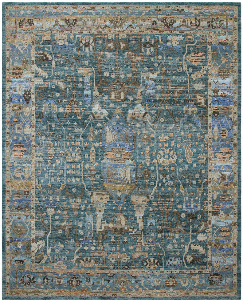 2' x 3' Transitional Hand-Knotted Silk rug, Rug #KT13640