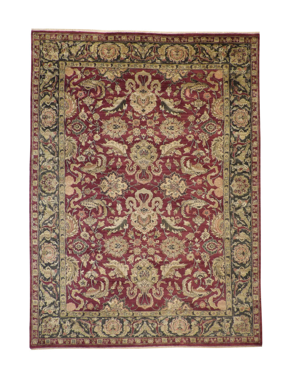 9x12 Antique Hand-Knotted Wool rug, Rug #101-20033