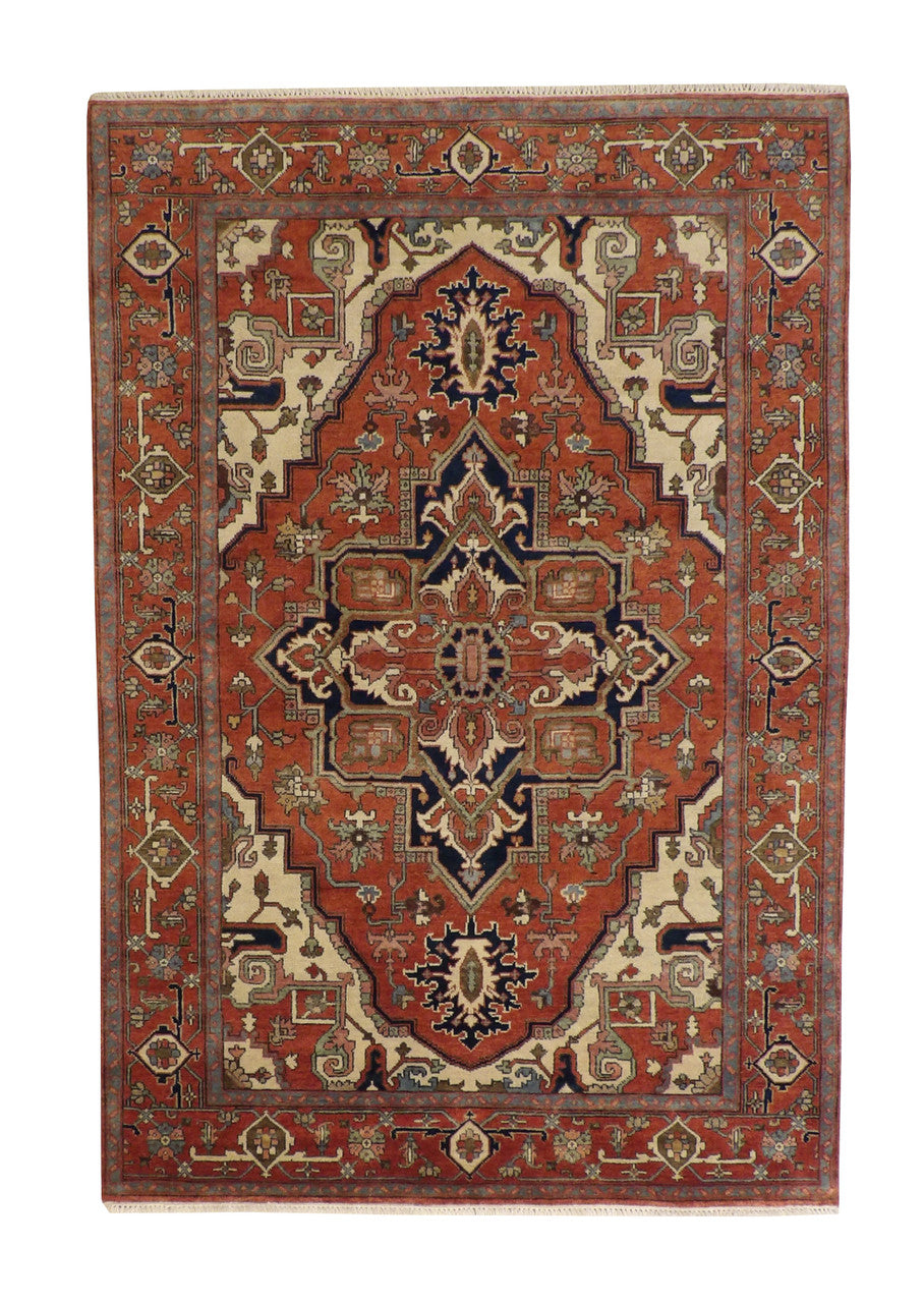 6x9 Antique Hand-Knotted Wool rug, Rug #101-20100