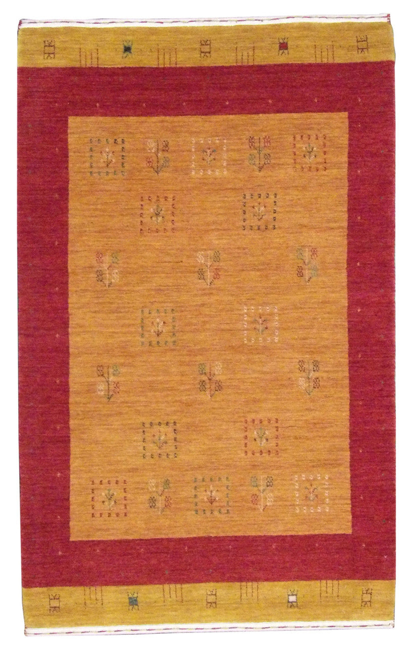 3x5 Tribal Hand-Knotted Wool rug, Rug #101-11099